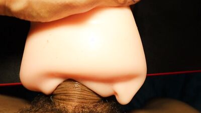 Deepthroat gently sucks my hard shaft and drinks all the cum