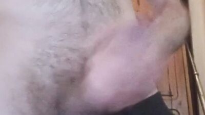Big white dick, Wanking with cumshot