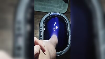 POV Dipping Foot in Paraffin Wax View