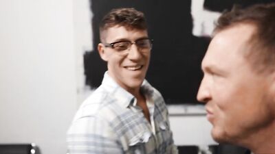 MEN - Paul Canon Finds A Glory Hole In An Art Gallery And Sticks His Dick In To Find Pierce Paris's Mouth Waiting
