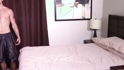 Behind the Scenes with a Hot Virgin Jock Getting His Hole Stretched