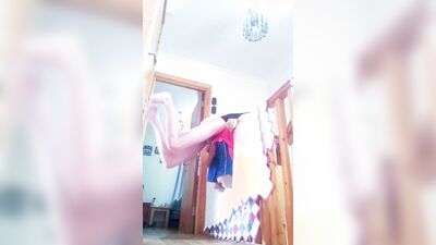 Very messy hair skinny femboy in a tight shirt has a very rough fuck with his teddy bear