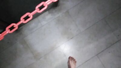 Naked at the mall