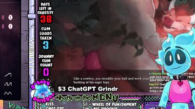 Slime & Wolf get Railed by Minotaur in the Woods