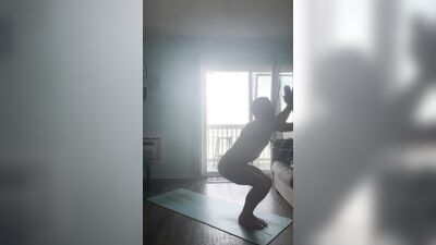 Mature, uncut, Italian daddy Naked Yoga Flow