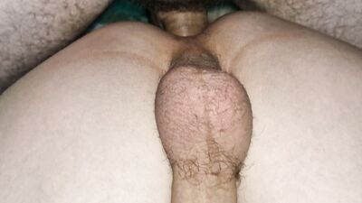 A fucking twink greedily fucks with a fucking daddy without a condom and devours his hot cum!