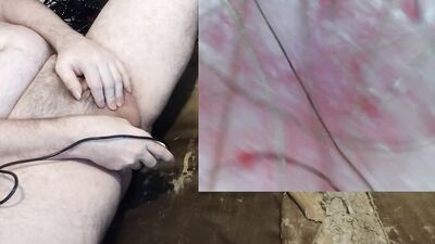 Examining my crotch before and after a needed shower