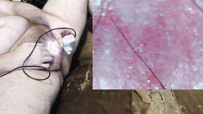 Examining my crotch before and after a needed shower