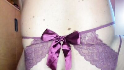 Anal training for bi slut with xxxl toys