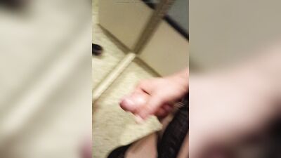 Young cock in kinky stockings squirts