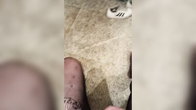 Young cock in kinky stockings squirts