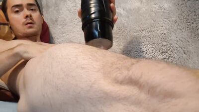 Let's have fun! This automatic masturbator sucked all the sperm inside me!