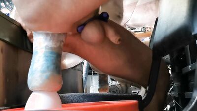 Almost Caught Trying My New Silicone Creation Out In The Tool Shed