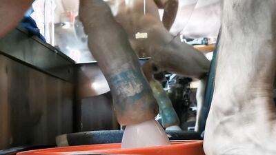Almost Caught Trying My New Silicone Creation Out In The Tool Shed