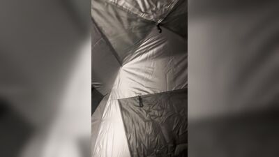 Sexy boy having fun inside a tent in a forest (with cumshot)