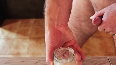 Cicci77 after a long masturbation makes Pedro cum with lots and lots of cum to continue the collection
