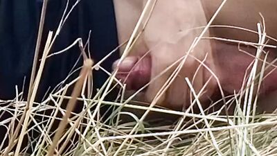 Outdoor VLOG, Jon Arteen talks, masturbates, ejaculates sperm in a wheat field Young French-Asian