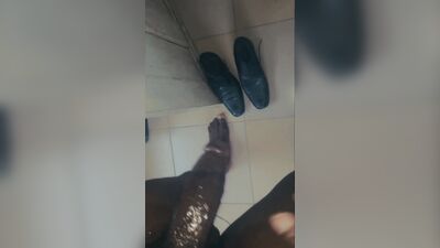 African BBC Freak Before Shower