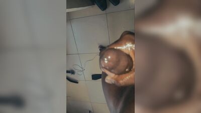 African BBC Freak Before Shower
