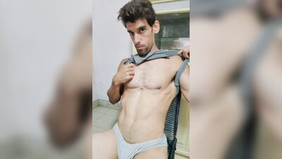 Good cumshot on the seat in front of the computer