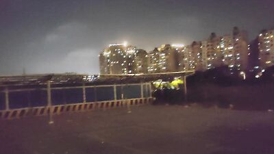Take a look at the construction site after work