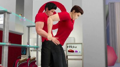 Target Employees Fuck In Empty Store Before Opening Shift: Sims 4