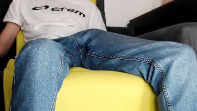 Jerking off my big young cock at night