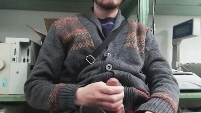 I got bored AT WORK so I decided to JERK-OFF