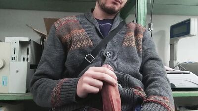 I got bored AT WORK so I decided to JERK-OFF