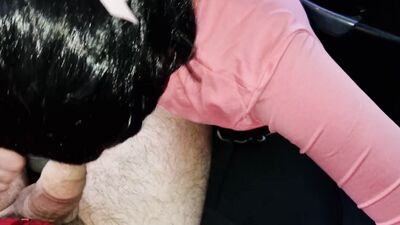 A random athlete finished off his whole face and poured a mouthful of cum into a femboy!