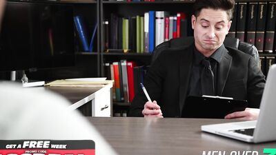 Gorgeous Hunk Employee Fills His Boss's Ass With His Dick
