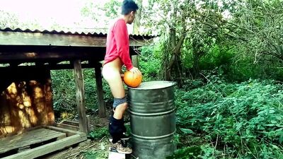 Halloween compilation - sex toys in ass, ouija board riding , cum on spooky doll and fucking pumpkin