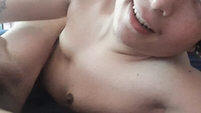 Latino Daddy leaves my Boy Titties Dripping of Cum