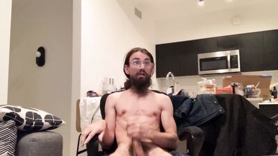Guy with Cerebral Palsy has a Big orgasm Session with his Big Dick