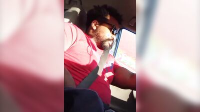 Daddy Drives You While Massaging His Cock