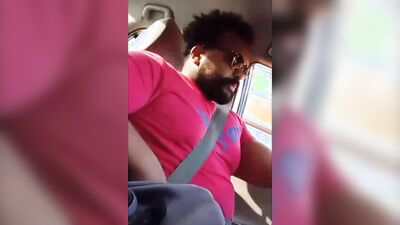 Daddy Drives You While Massaging His Cock