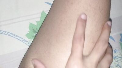 Skinny Gay Boy Jerking off His Brown Dick