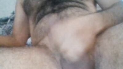 Dirty talking sexy hairy jerking off his big dick with hot moanings