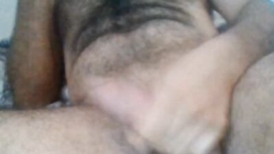 Dirty talking sexy hairy jerking off his big dick with hot moanings