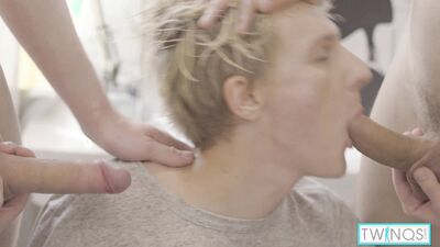 Twink 3Way With Micheal P And Logan S Sharing Nico D's Tight Butt!