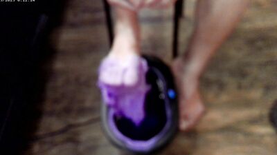 POV Barefeet in Paraffin Wax