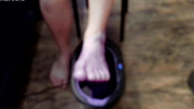 POV Barefeet in Paraffin Wax