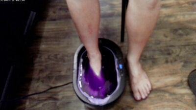 POV Barefeet in Paraffin Wax