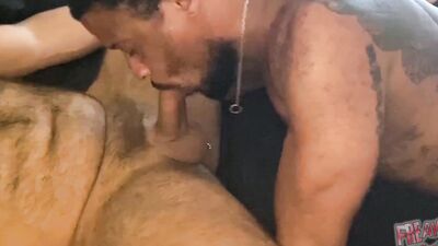 Two European Uncut Cocks Breed Tasty Black Ass