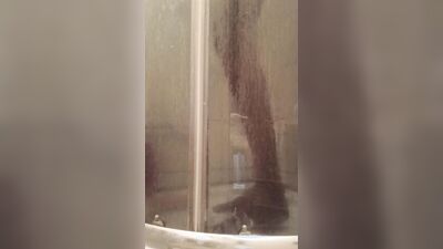 Anal dildo shower