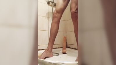 Anal dildo shower