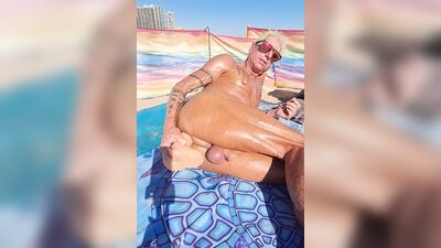 More time at the beach taking my dildos