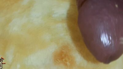 Disabled Boy Fucks Halloween Pumpkin till his Cock Explodes