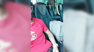 So Close To Orgasm On A Full Bus, I'm So Hot!