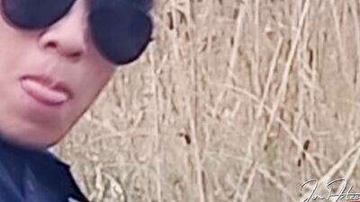 VLOG Outdoors, Jon Arteen talks, masturbates, ejaculates sperm in a wheat field Young Asian twink who likes to show his face